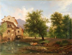 Paesaggio Lombardo Con Mulino