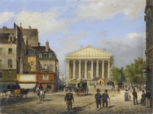 Pariser Stadtansicht Mit Blick Auf Die Madeleine