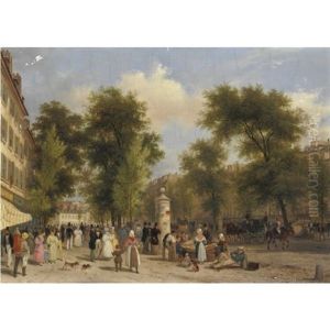 Grands Boulevards, Paris by Giuseppe Canella