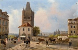Veduta Di Praga by Giuseppe Canella
