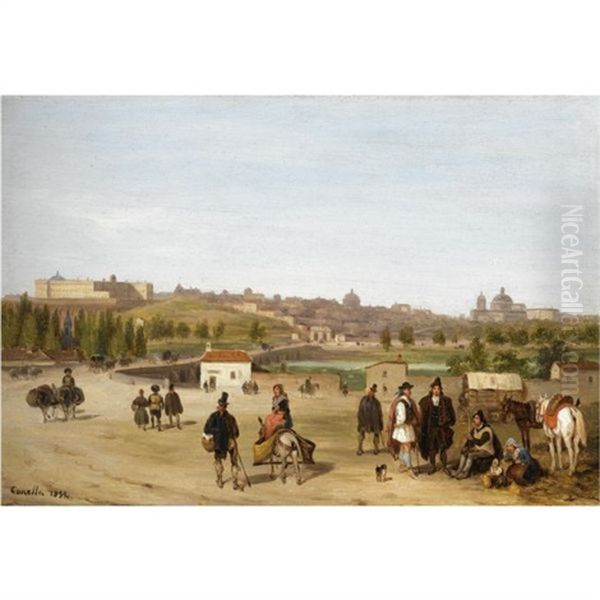 View Of The Palacio Real And San Francisco El Grande, Madrid - view 1