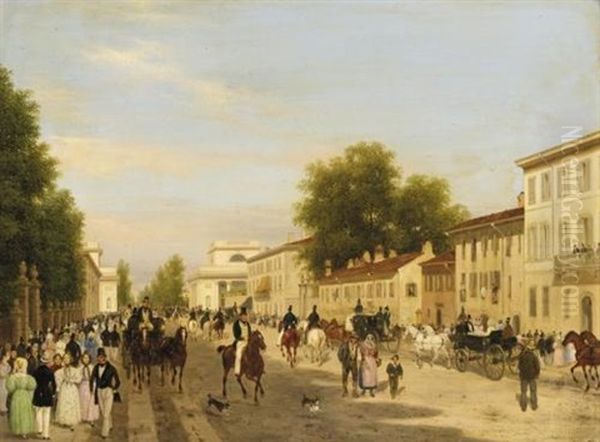 Veduta Del Corso Di Porta Orientale In Milano - view 1