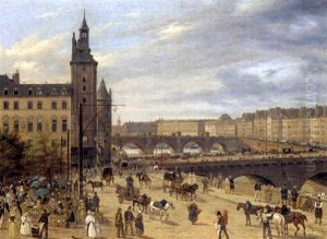 Le Palais De Justice, Ile De La Cite, Paris by Giuseppe Canella