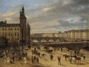 Le Palais Du Justice, Ile De La Cite, Paris by Giuseppe Canella