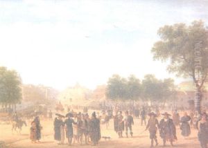 Vista De La Calle De Alcala by Giuseppe Canella
