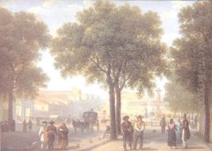 Vista De Madrid Desde El Principio De La Calle Serrano