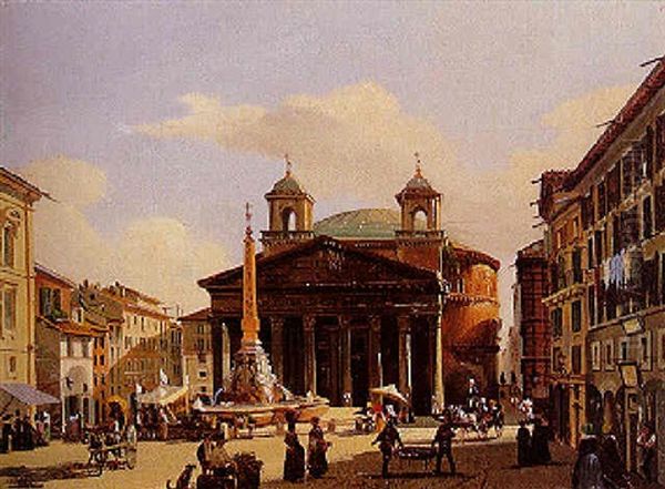 Vue Du Pantheon A Rome - view 1