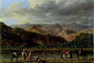 Nafplion From Tyrins by Giuseppe Canella