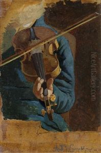 Studie Eines Violinenspielers by Antonio Canella
