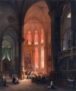 Blick In Den Chor Der Frari-kirche In Venedig by Carlo Canella