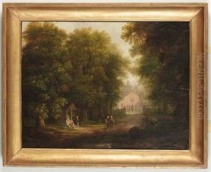 Giardino Di Un Monastero Con Figure thumbnail