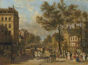 Le Boulevard Montmartre by Giuseppe V. Canella