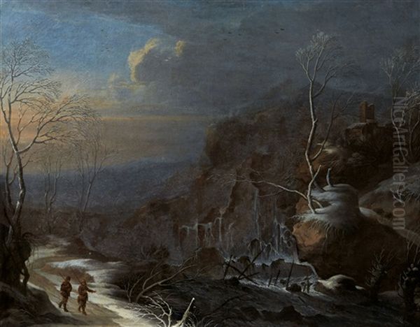 Paysage D'hiver, Anime De Personnages - view 1