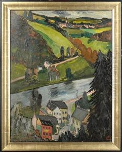 Paysage Au Fleuve by Jules Marie Canneel