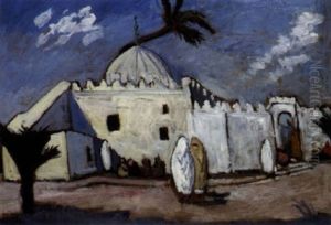La Mosquee De Sidi Belhioud, Maroc by Jules Marie Canneel
