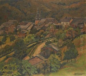 Vue Du Village De Rochehaut by Marcel Canneel