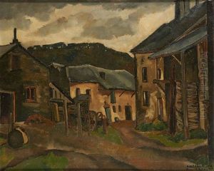 Vue Du Village De Martelange by Marcel Canneel