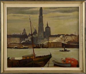 Le Port D'anvers by Marcel Canneel