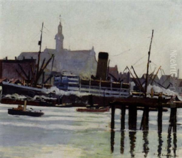 Boats In A Harbour - view 1
