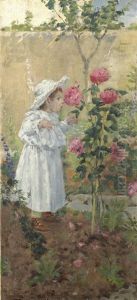 Bimba Tra Le Rose by Niccolo Cannicci