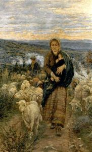 Pastora Col Bambino Al Pascolo Pastora Col Bambino Al Pascolo
