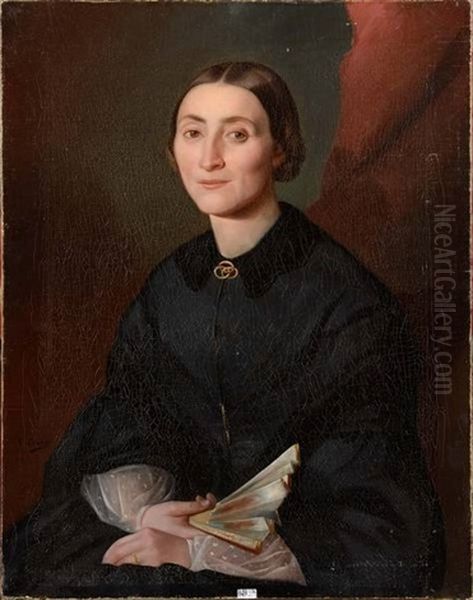 Portrait De Femme A L'eventail - view 1