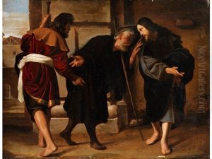 Jesus Auf Dem Gang Nach Emmaus
