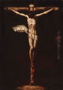 Der Gekreuzigte Christus Auf Golgotha