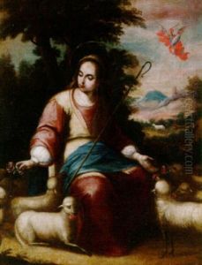 Rosenmadonna In Weiter Landschaft