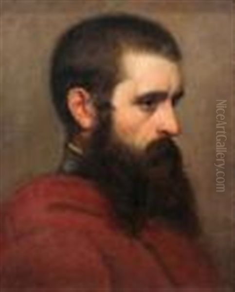Portrait Of A Man In A Red Cape - view 1