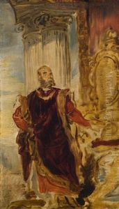 Kaiser Franz Joseph I. Im Toison-ornat by Hans (Johann von Strasiripka) Canon