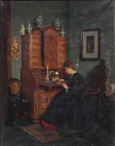 Self-portrait Of The Artist by Hans (Johann von Strasiripka) Canon