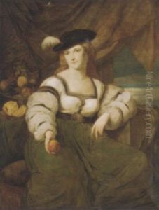 Portrait Of A Lady Seated Before A Window