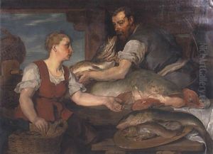 Fischmarkt (fischhandler Und Fischhandlerin)