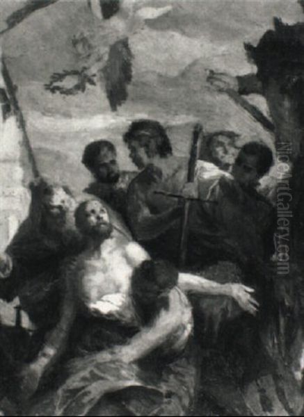 Martyrium Eines Heiligen (skizze Nach Tiepolo) - view 1