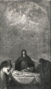 The Mourning Of Christ With God The Father And The Three Marys The Mourning Of Christ With God The Father And The Three Marys
