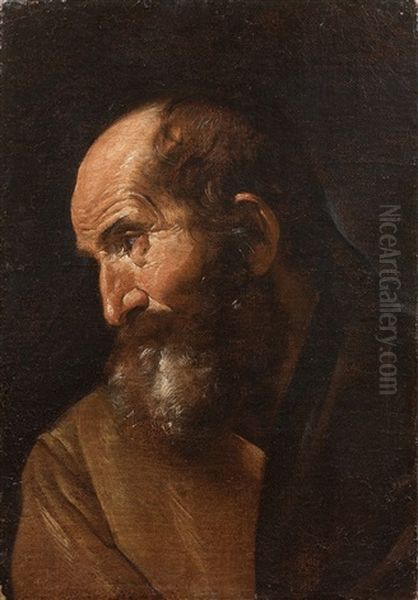 Portrait D'homme Barbu De Profil - view 1