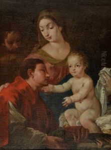 The Holy Family by Simone Cantarini (Pesarese)