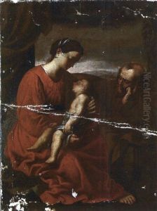 La Sainte Famille by Simone Cantarini (Pesarese)