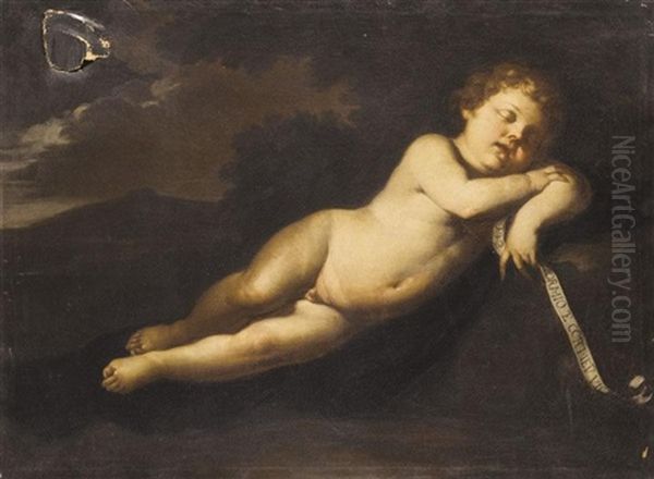 The Infant Saint John The Baptist Asleep In A Landscape - view 1