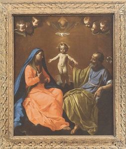La Sacra Famiglia Come Santissima Trinita by Simone Cantarini (Pesarese)