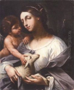 Saint Agnes by Simone Cantarini (Pesarese)