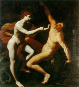 The Flaying Of Marsyas by Simone Cantarini (Pesarese)