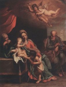 The Holy Family With Saint Anne And The Infant Saint John The Baptist