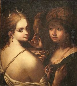 Personifications Of Painting And Sculpture by Ginevra Cantofoli