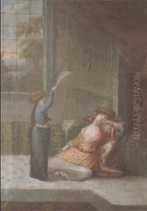 Scene De Harem by Franz Thomas Canton