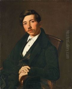 Bildnis Eines Jungen Mannes by August (Agost Elek) Canzi
