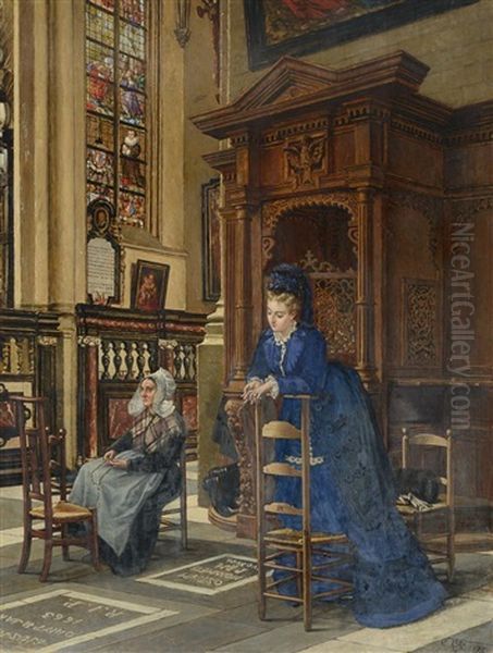 Femmes En Priere Dans Une Eglise - view 1