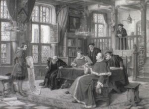 Pieter Appelmans Presentant Les Plans De La Tour De La Cathedrale D'anvers by Constant Aime Marie Cap