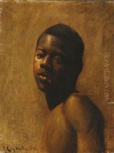 Portrait Of A Young Nubian by Genis (Gines) Capdevila Puig